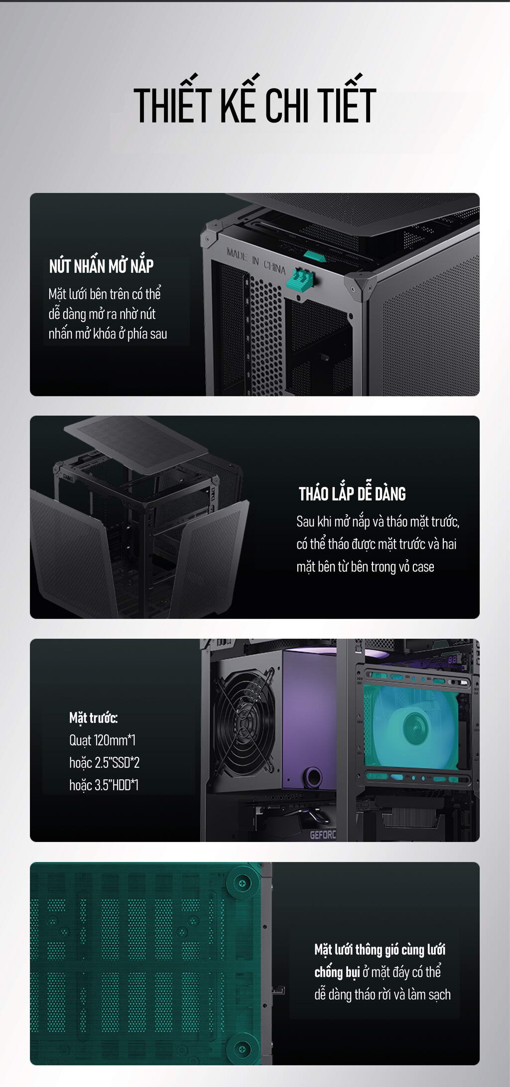 Vỏ case Jonsbo C6 Handle Black ( Mini Tower/Màu Đen)