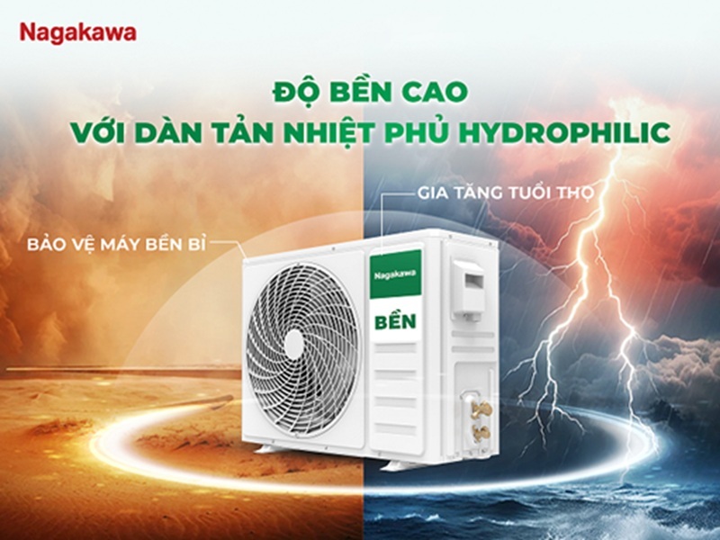Điều hòa Nagakawa Inverter 12000 BTU 1 chiều NIS-C12R2U51 gas R-32