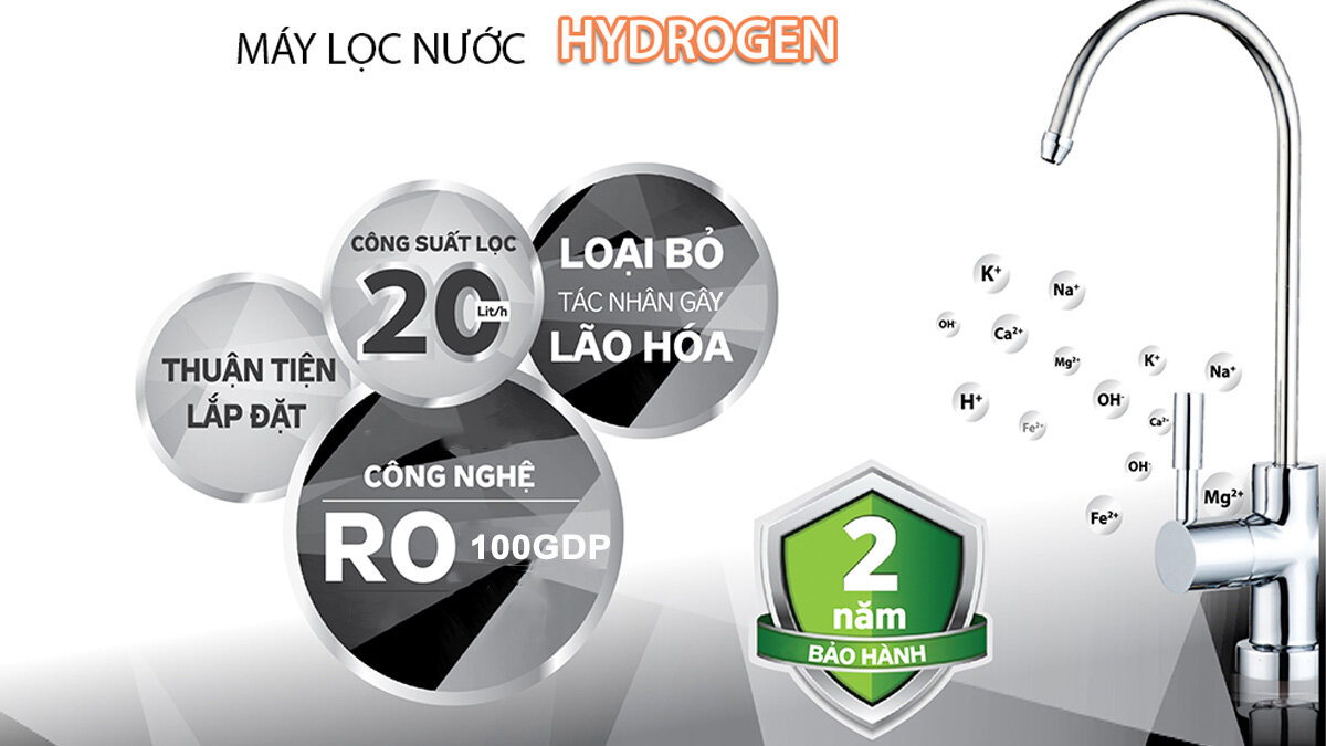 Máy lọc nước Kangaroo Block KG100HI giàu Hydrogen tốt cho sức khỏe
