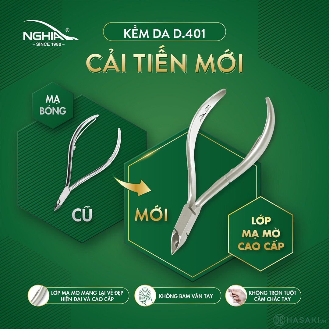 Kềm Cắt Da Kềm Nghĩa Thép Chuyên Dụng Mạ Mờ D.401 đã có mặt tại Hasaki