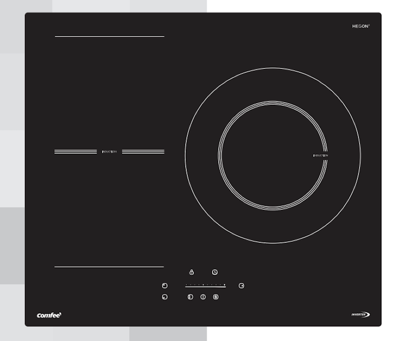 Bếp từ Comfee CIH-74T2AD sở hữu thiết kế sang trọng với mặt kính cường lực chịu nhiệt
