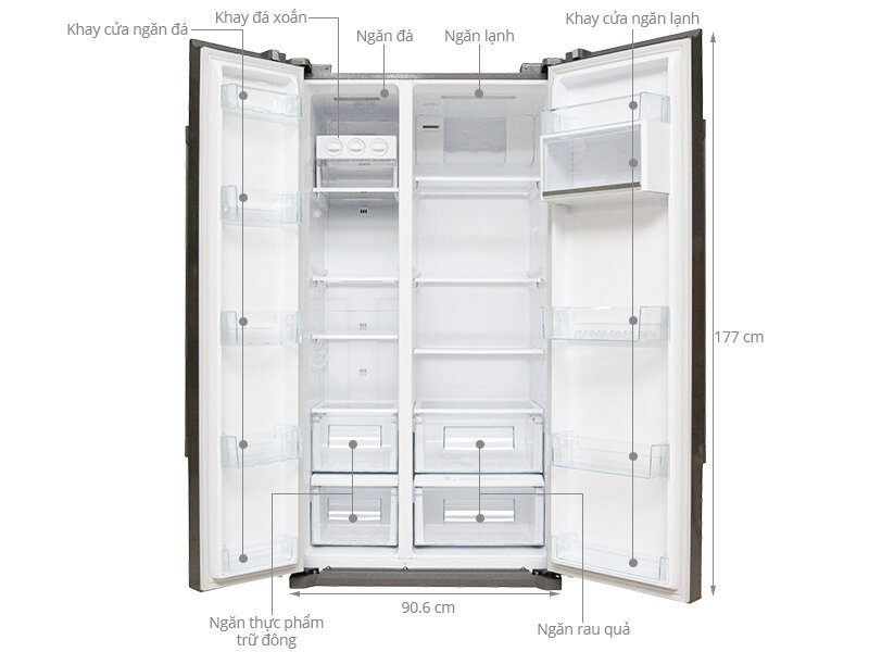 Tủ lạnh Sharp SJ-E62M 577 lít Tủ lạnh Sharp SJ-E62M 577 lít
