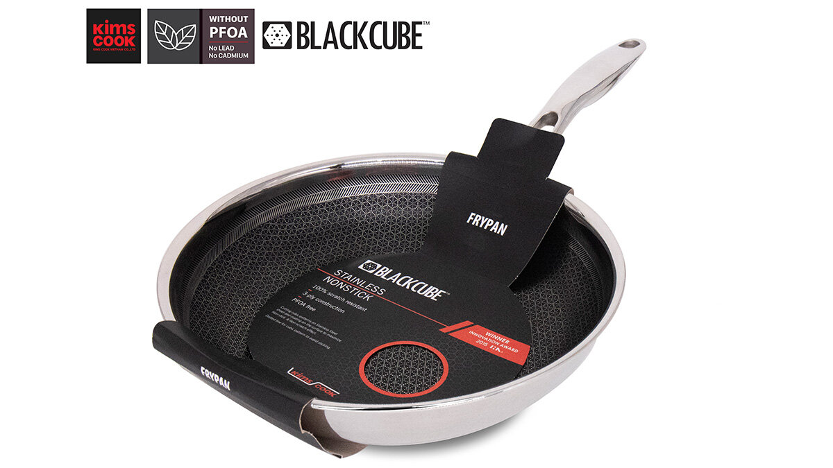 Chảo Kims Cook 28cm trang bị công nghệ Blackcube độc quyền từ Hàn Quốc