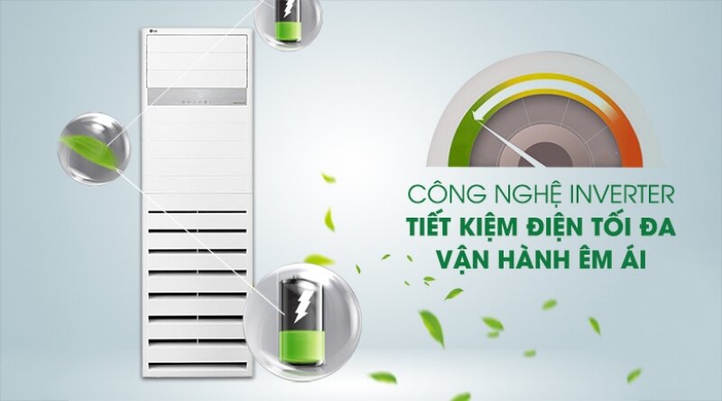  Điều hòa tủ đứng LG Inverter 48000 BTU 1 chiều APNQ48GT3E4/AUUQ48LH4 