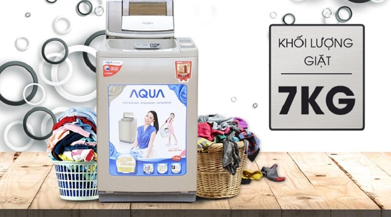 Máy giặt 7 Kg Aqua AQW-U700Z1T lồng đứng