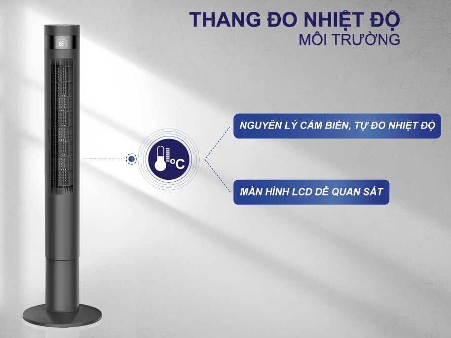 Quạt tháp có điều khiển từ xa