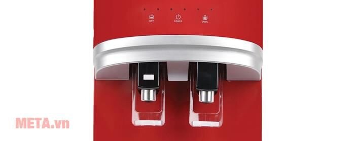 Máy lọc nước nóng lạnh Hàn Quốc 4 lõi 300W Happy Cook HB-681 RED