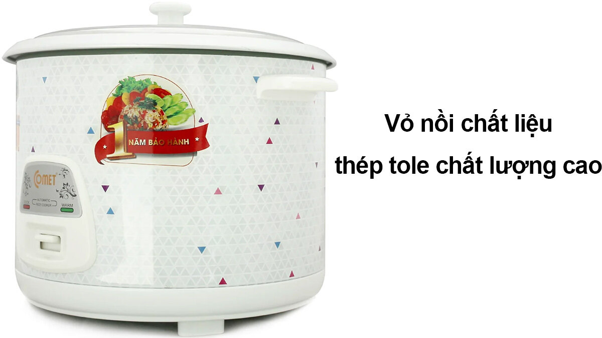 Nồi cơm điện Comet CM8029 chất liệu bền bỉ