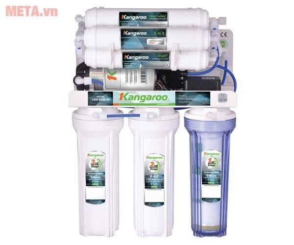 Máy lọc nước RO 10 lõi Hydrogen Kangaroo KG100HP (có tủ VTU)