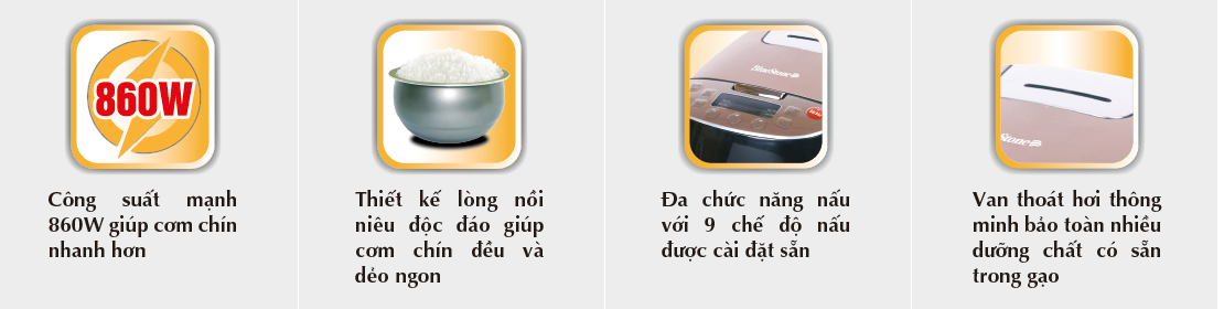 Nồi cơm điện tử Bluestone RCB-5943 1.5L