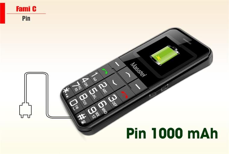 Điện thoại Masstel Fami C -Red