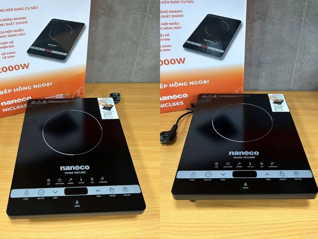 Bếp hồng ngoại Nanoco NICL665 có thiết kế nhỏ gọn