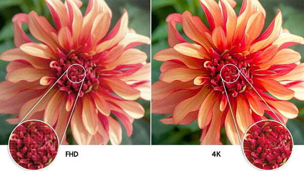 Hình ảnh chân thực với độ phân giải 4K Hình ảnh chân thực với độ phân giải 4K