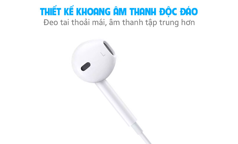 Tai nghe nhét trong cổng Lightning EarPods Apple MMTN2