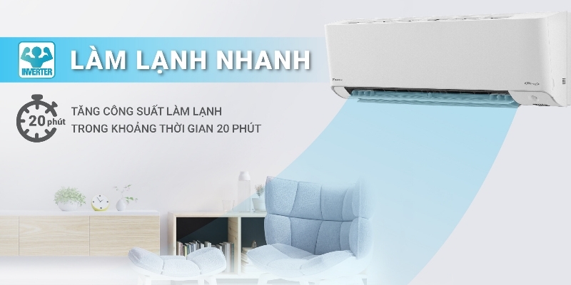 Điều hòa Daikin Inverter 9000 BTU 2 chiều FTXM25XVMV gas R-32 Điều hòa Daikin Inverter 9000 BTU 2 chiều FTXM25XVMV gas R-32