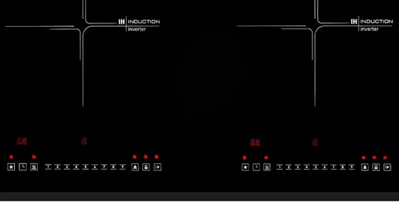 Bếp từ 2 vùng nấu Pramie PRTH-A2 được trang bị hàng loạt tính năng tiên tiến