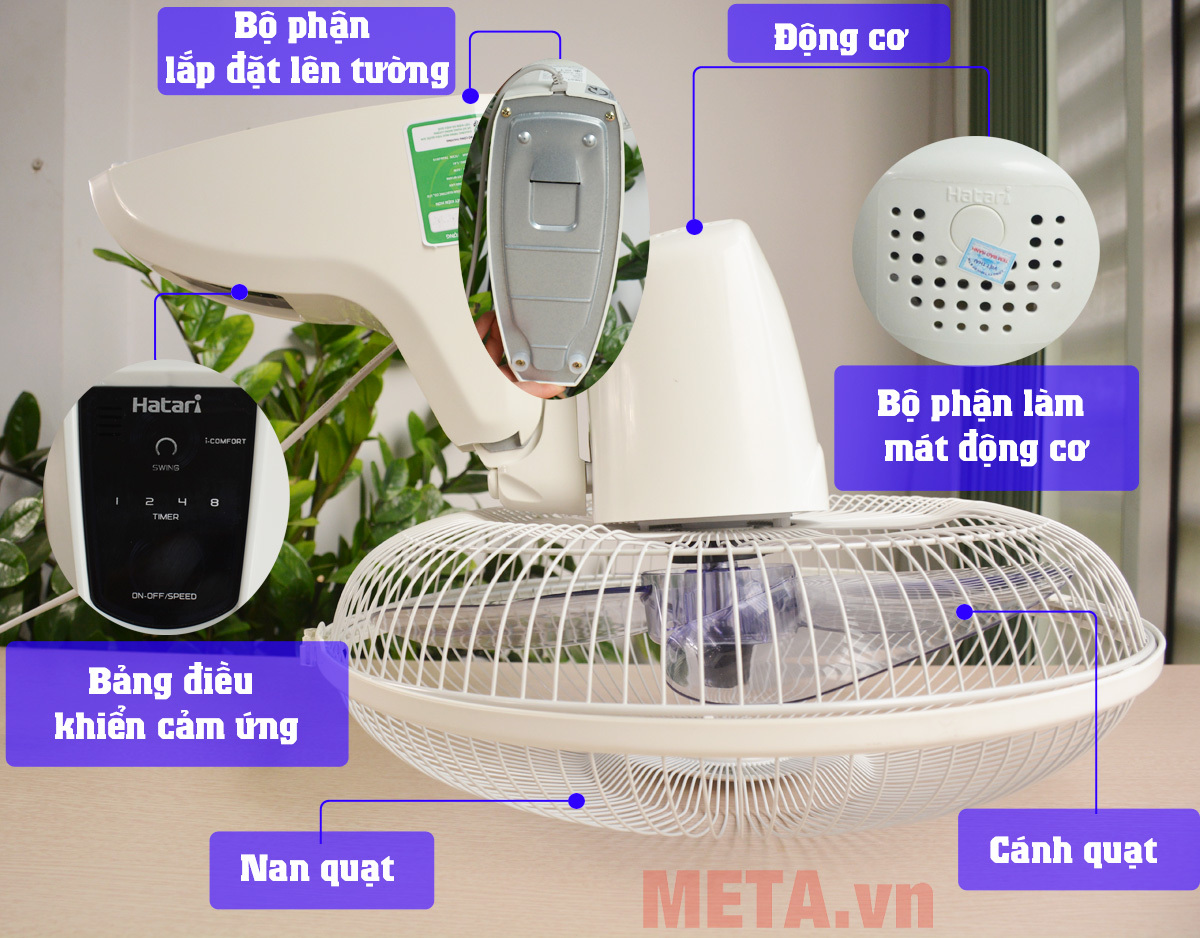Quạt treo tường Thái lan Hatari HT-W16R6 (có điều khiển) Quạt treo tường Thái lan Hatari HT-W16R6 (có điều khiển)