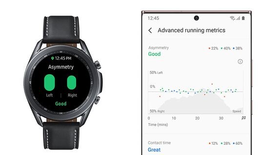 chạy bộ với Samsung Galaxy Watch 3 LTE