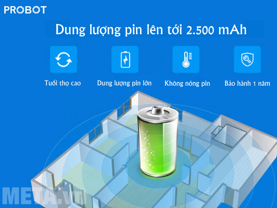 Robot hút bụi lau nhà thông minh Probot Nelson A6S