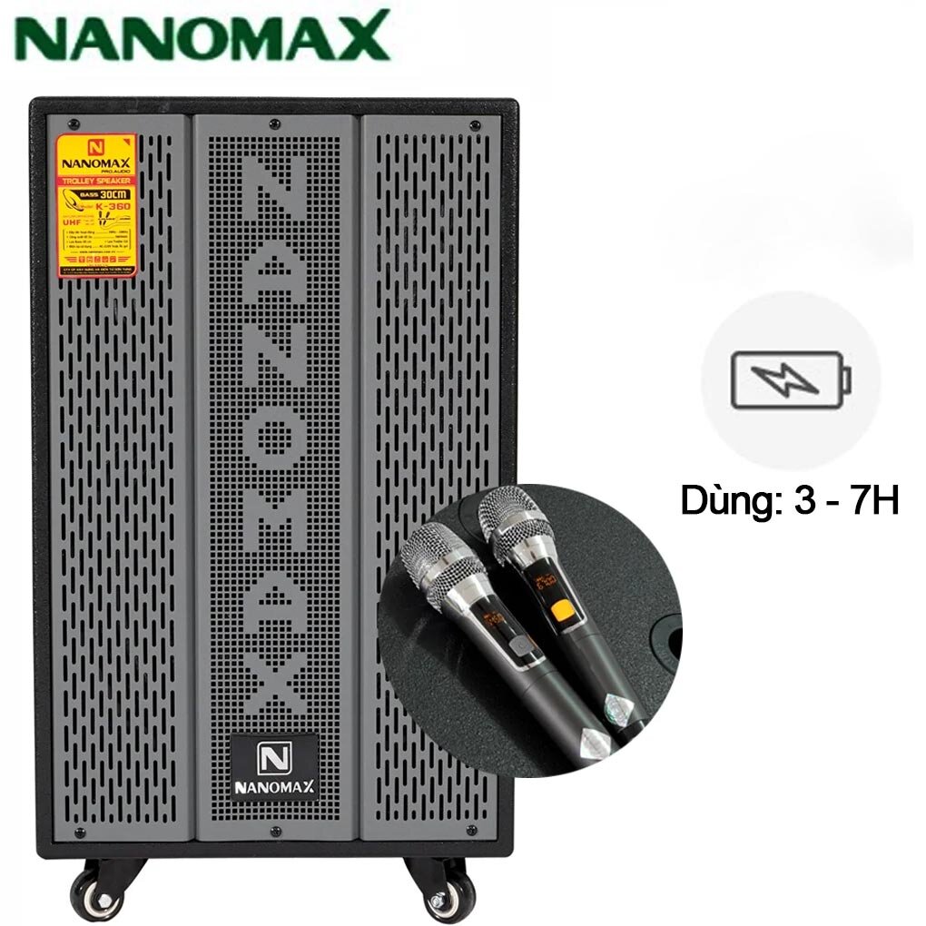 Loa K-360 có thời lượng pin dài