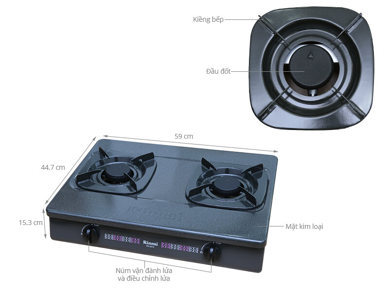 Bếp gas Rinnai RV-2615(G)