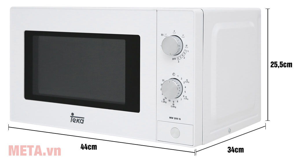 Lò vi sóng Teka MW 200 G White 20 lít (có nướng)