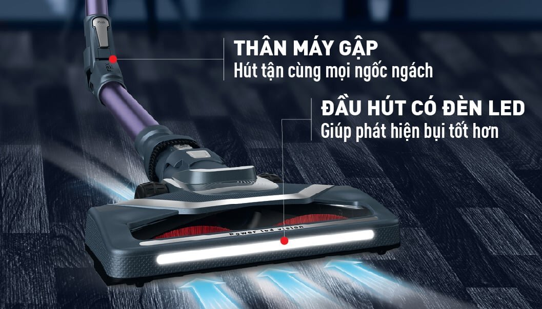 Thiết kế đầu hút thon gọn với ánh sáng đèn led tiện lợi Thiết kế đầu hút thon gọn với ánh sáng đèn led tiện lợi