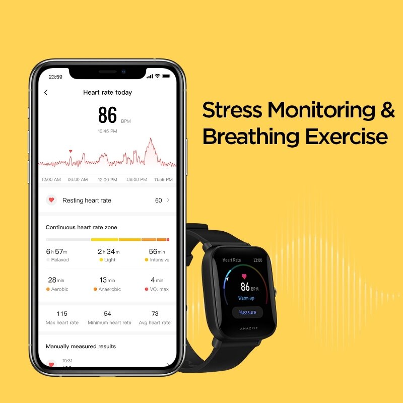 Amazfit Bip U Pro theo dõi sức khỏe