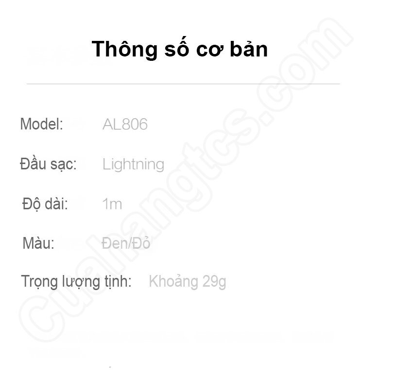Cáp Lightning siêu bền Xiaomi ZMI AL806