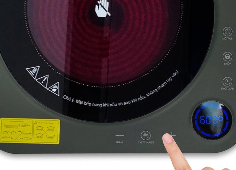 Bếp hồng ngoại dương 1 vùng nấu Gali GL-2024