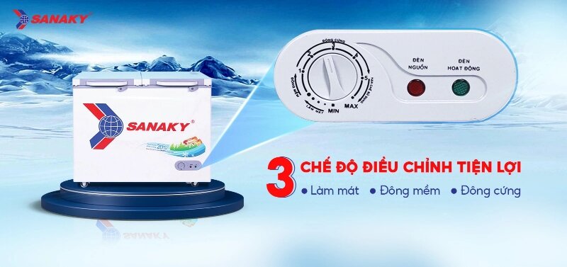 Tủ đông Sanaky 1 ngăn 360 lít VH-3699A2KD