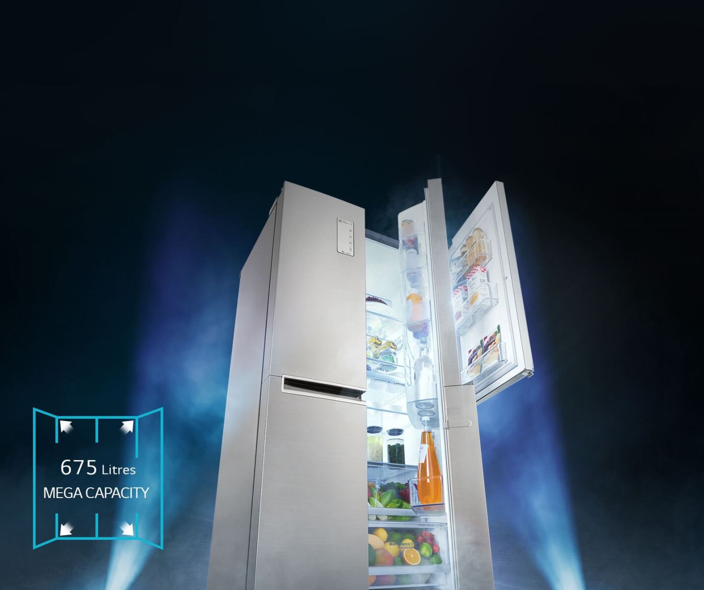 Tủ lạnh Side by Side LG GR-R247LGB 675 Lít Tủ lạnh Side by Side LG GR-R247LGB 675 Lít