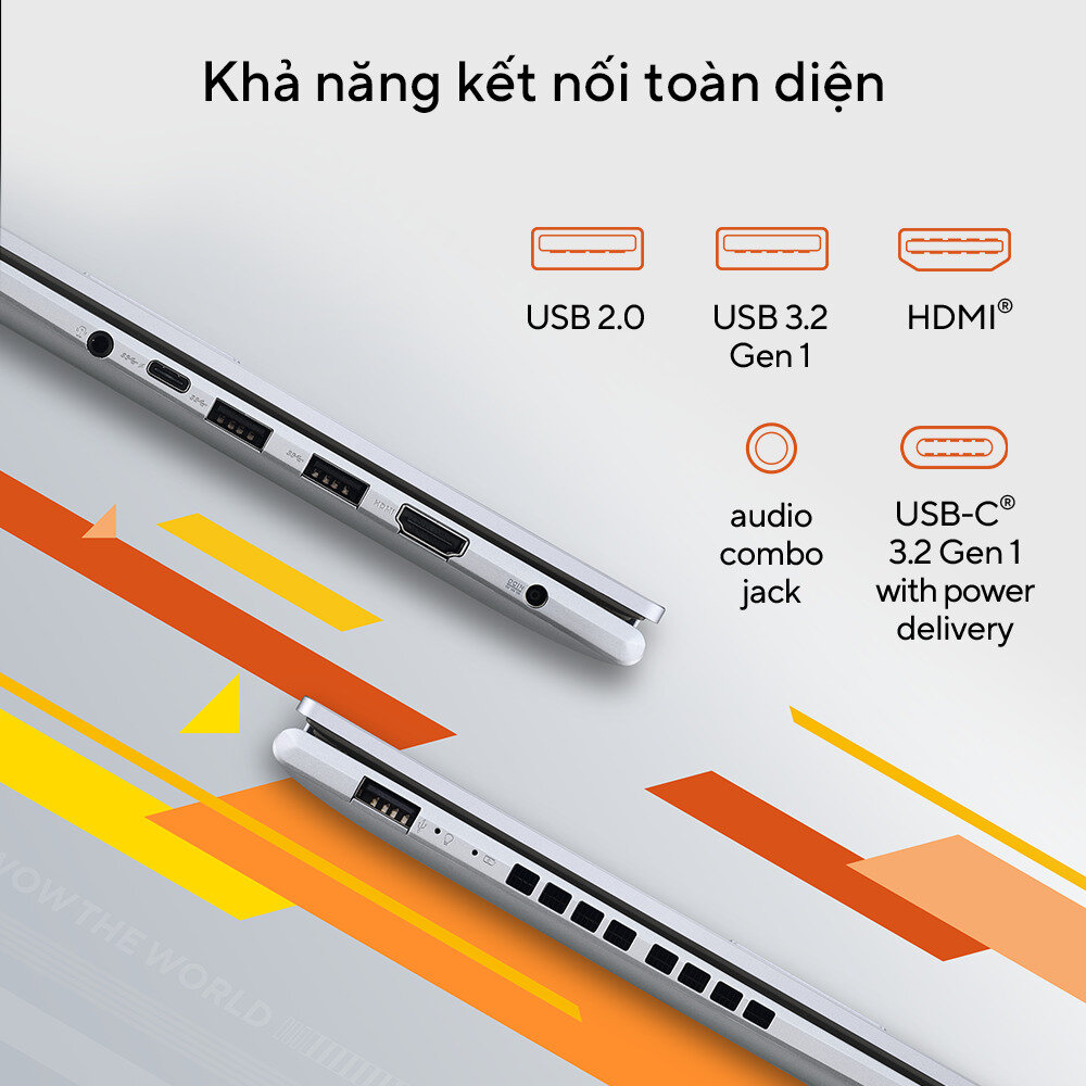 Laptop Asus VivoBook M1405YA-KM047W (R5 7530U/8GB RAM/512GB SSD/14 Oled/Win11/Bạc)