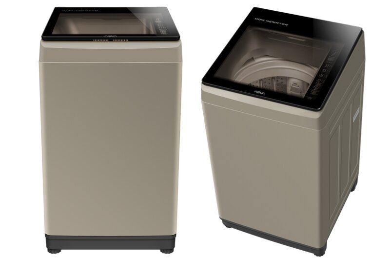 Máy giặt Aqua Inverter 9 kg AQW-D90CT màu nâu