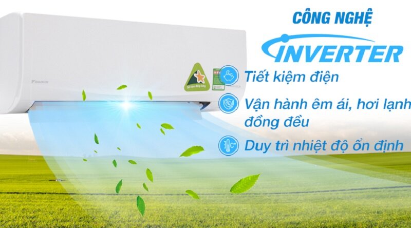 Điều Hòa Daikin Inverter 18000 BTU 1 Chiều FTKQ50SVMV tiết kiệm điện