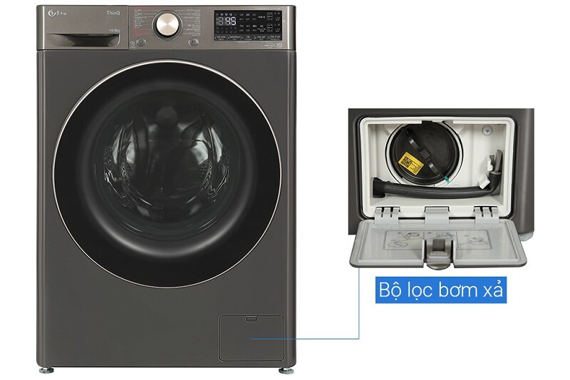 Máy giặt sấy LG Inverter 14 kg sấy 8 kg FV1414H3BA