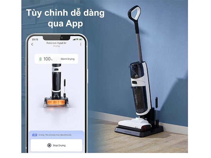 Điều chỉnh máy qua app