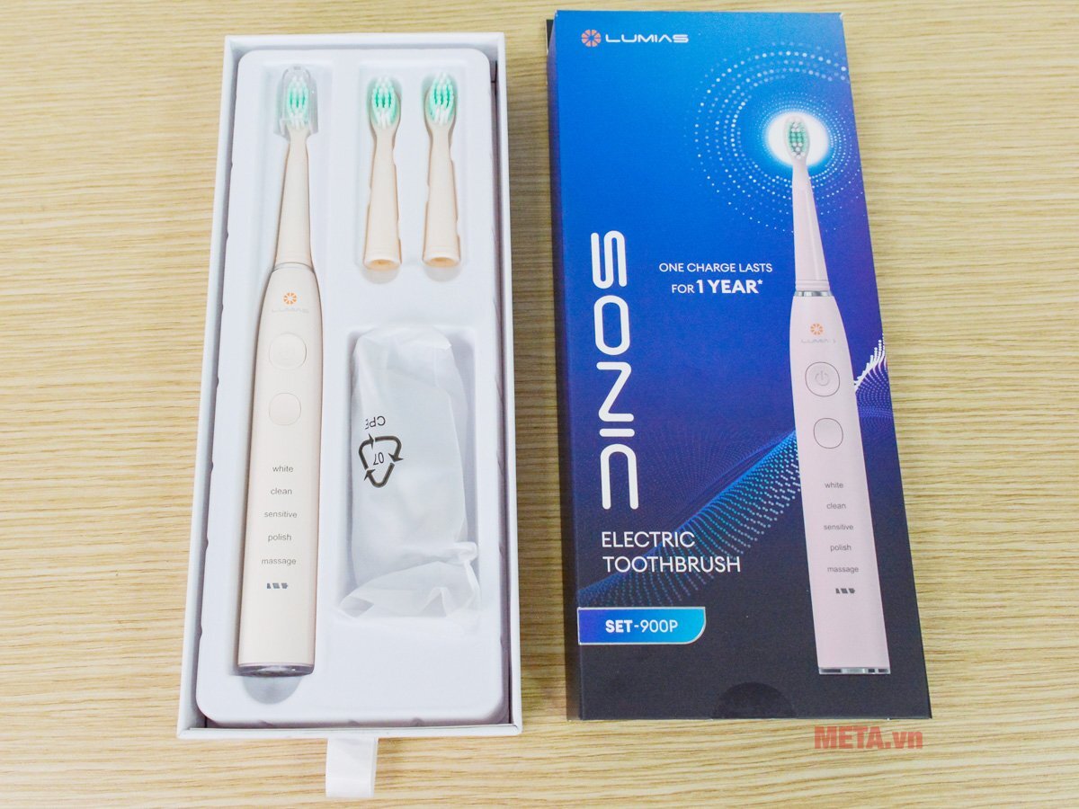 Bàn chải điện Lumias SET-900P màu hồng