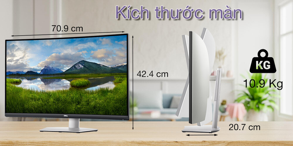 Màn hình Dell S3221QS  2