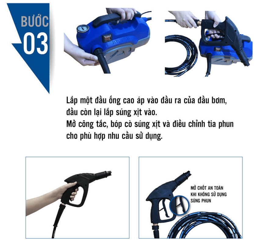 Máy xịt rửa Hyundai Thunder HRX816