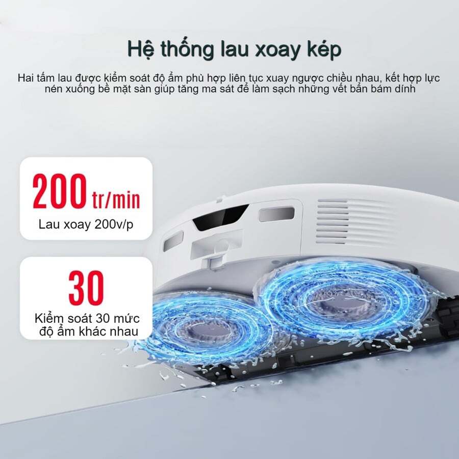Công nghệ DirTect – Phát hiện và điều chỉnh mức độ làm sạch Robot lau nhà Roborock Q Revo Curv