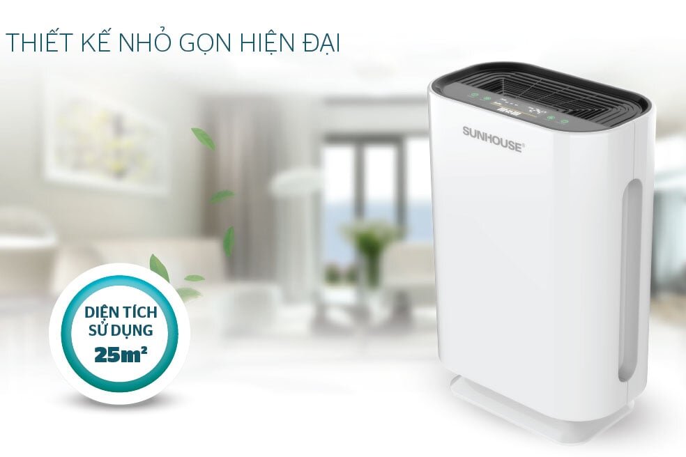 Sunhouse SHD-20AP9718 sở hữu màu trắng sang trọng, kiểu dáng nhỏ gọn 