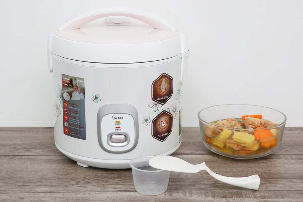 Dung tích nồi 1.8 lít Nồi cơm điện Midea MR-CM1825