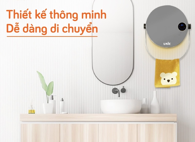 Máy sưởi gốm UNIE UE-125 3 Máy sưởi gốm Unie UE-125 chất liệu an toàn (Ảnh: Unie).