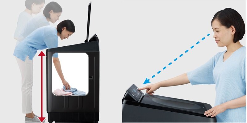 Máy giặt Panasonic Inverter 16kg NA-FD16V1BRV thiết kế tối ưu