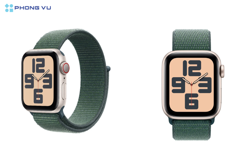 Apple Watch SE 2024 Cellular 40mm - Vỏ nhôm dây Sport Loopmạnh mẽ với chip xử lý S8 tiên tiến