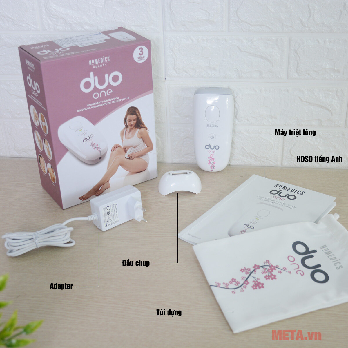 Máy triệt lông cá nhân HoMedics IPL-HH190