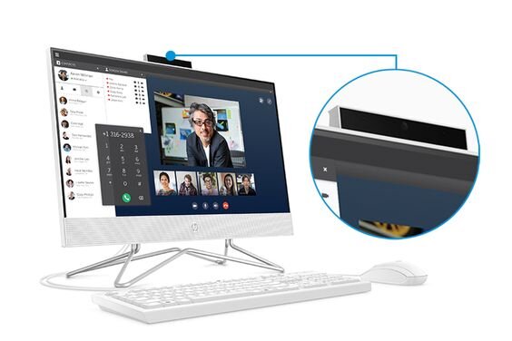 webcam Máy tính All In One HP 22-df1021d