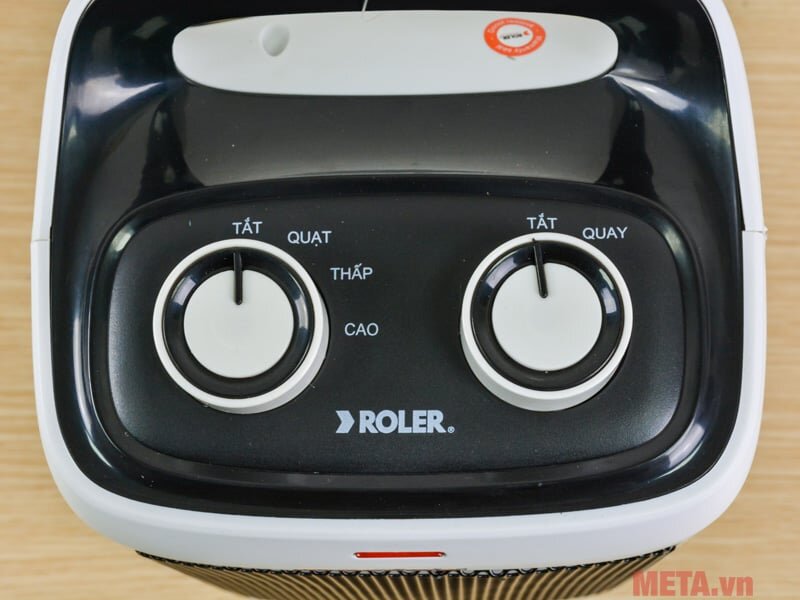 Quạt sưởi Ceramic Roler RC-2120 điều khiển dạng núm vặn