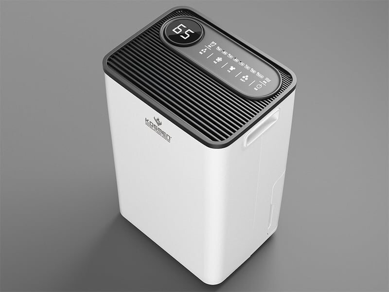 Bảng điều khiển điện tử thông minh của máy hút ẩm Kosmen KM-60S 